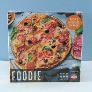 Foodie Pizza Puzzle by Goliath,300 pieces,2021,recipe included,19.5 x 14.25
